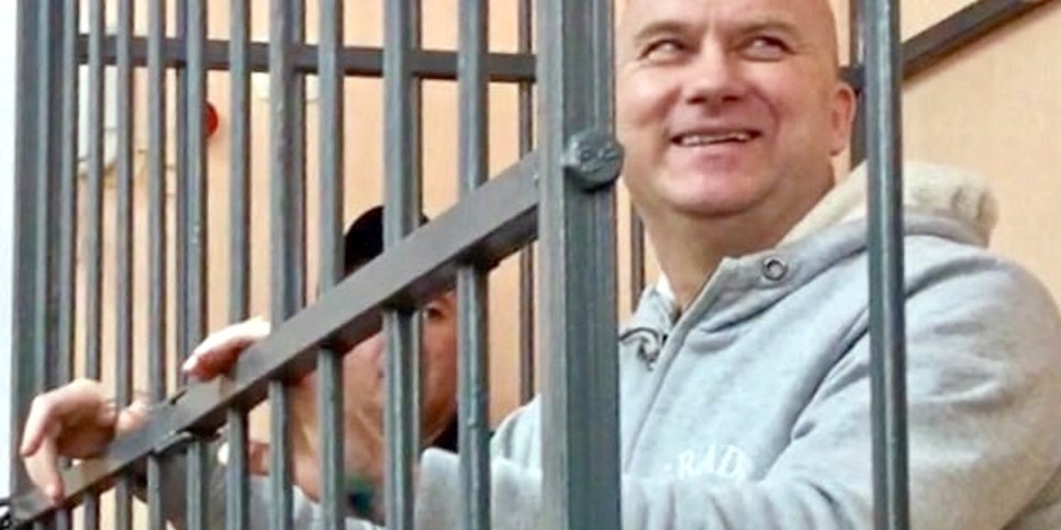 写真:法廷でのセルゲイ・クリモフ
