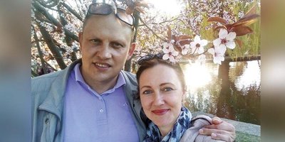 Photo: Alexey Metzger with his wife Irina