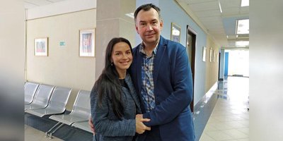 Photo: Andrzej Oniszczuk with his wife Anna