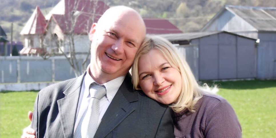 Photo: Sergey Klimov with his wife Yulia
