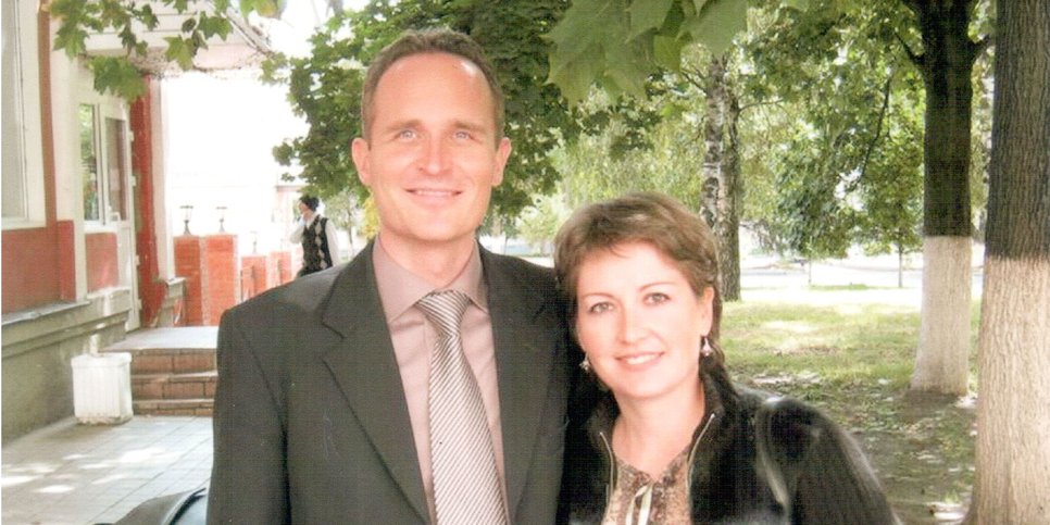 Dennis and Irina Christensen. The photo was taken before the arrest