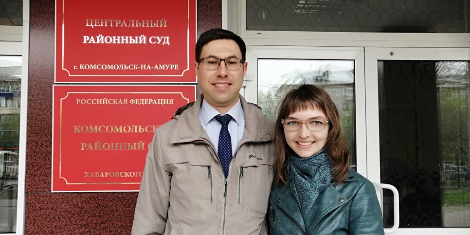 En la foto: Nikolay Aliyev con su esposa, Alesya