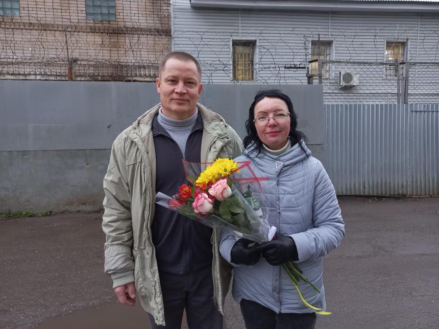 Stepanov Nikolay con su esposa Alla