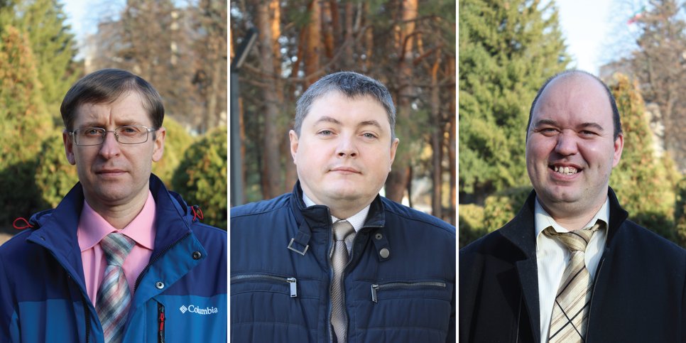 Denis Filatov, Stanislav Klyuchnikov y Dmitry Yarchak