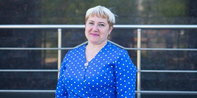 Jelena Tschernych am Tag des Appells