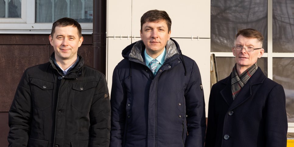 Aleksandr Kutin, Maksim Derendyaev und Sergey Ashikhmin, März 2024