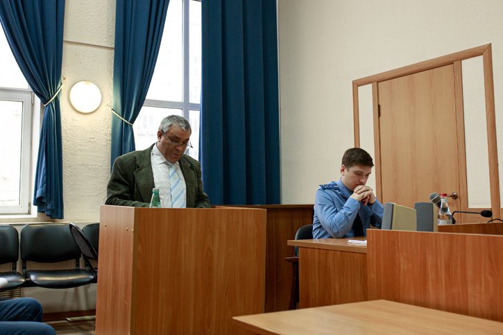 Anatoliy Yevtushenko speaks before the court. December 2025