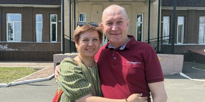 Wladimir Popow und seine Frau Irina, 22. Mai 2026.