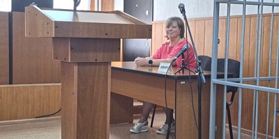 Olga Chebrak nel giorno della sentenza. Giugno 2026