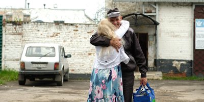Rührendes Wiedersehen von Wladimir und Swetlana